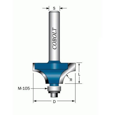Cobolt Kvartsstavfräs R16 D45 S12