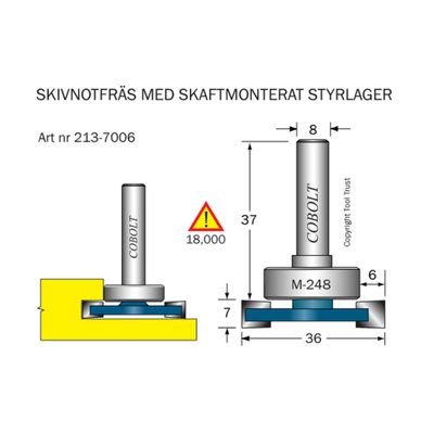 Cobolt Skivnotfräs L7 F6 D36 S8