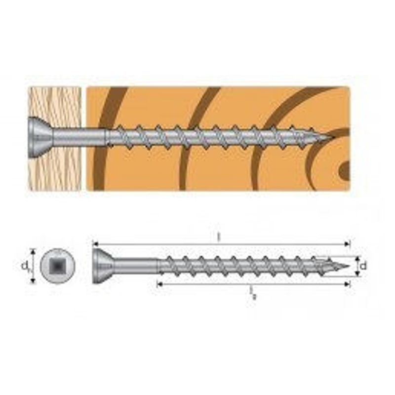 Quik Drive Bandad spånskiveskruv 4,2x51 mm FZB (2000 st)