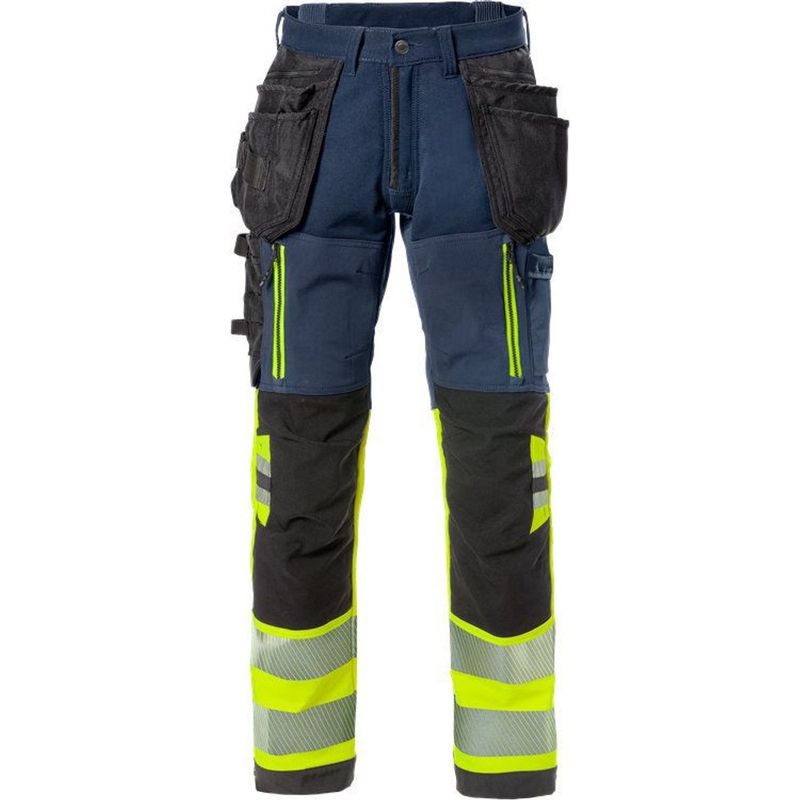 Fristads Varsel Stretchbyxa klass 1 Gul/Marinblå C44