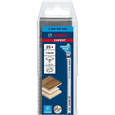 Bosch Expert 'Wood 2-side clean' T 308 BO sticksågblad, 25 st