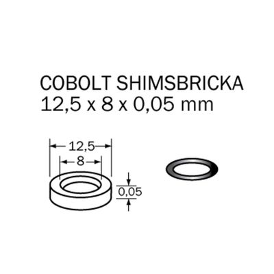 Cobolt Shims-bricka 12,5 x 8 x 0,05 mm