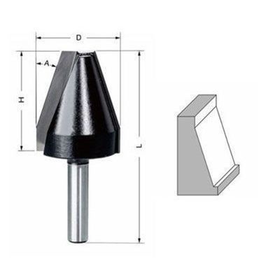 Delver Frisfräs 18° Ø31,8 mm – 31,8x38x72, skaft 8 mm