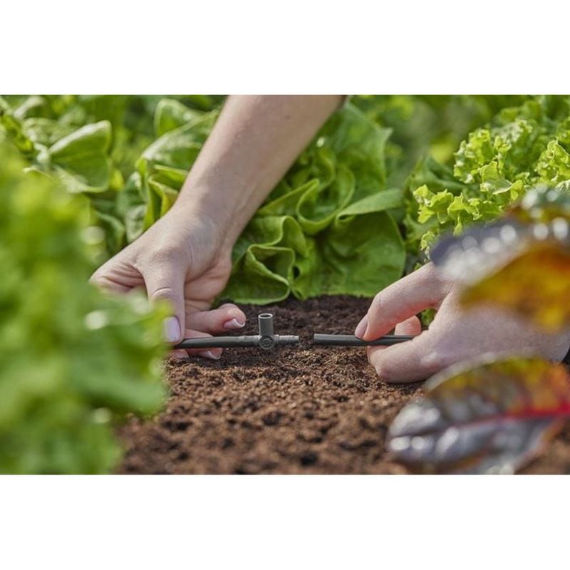 Gardena Micro-Drip-System T-koppling med spridarfäste 4,6 mm (3/16") x10