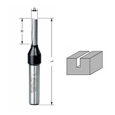 Delver Notfräs bottenskärande Ø8 mm – 8x20x51, skaft 8 mm