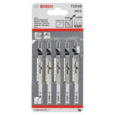 Bosch T101B Sticksågsblad 5-P (Mjuka träslag)