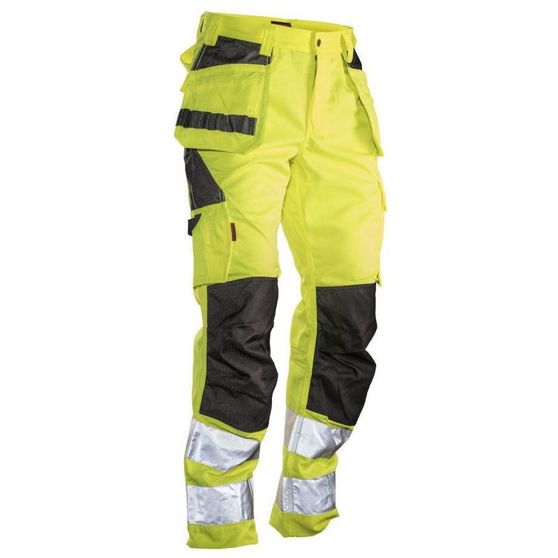 Jobman Varsel Hantverksbyxa 2377 Klass 2 Gul/Svart C62