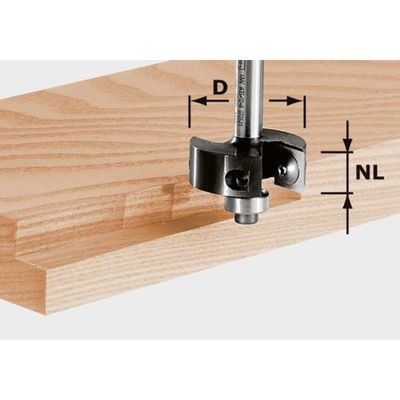 Festool Falsfräs med vändskär HW S8 D38/12