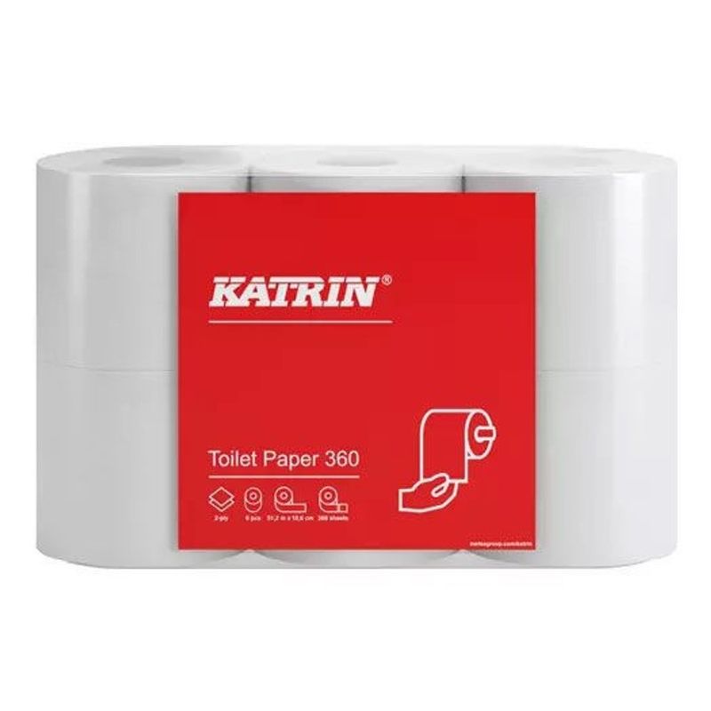 Katrin Basic 360 Toalettpapper 2-lager 6 st
