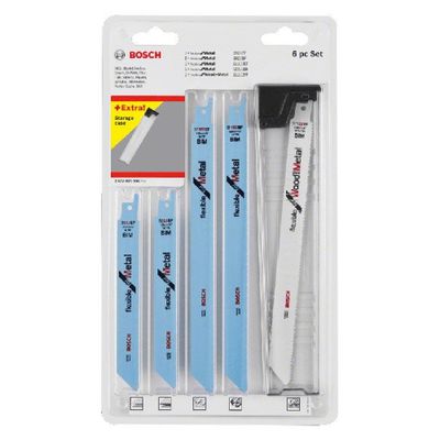 Bosch Tigersågbladssats 6 delar för trä & metall inkl. förvaringsask