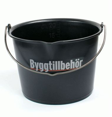 Tebo Hink 20 L med pip Heavy Duty Polyeten svart 515146