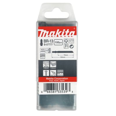 Makita B-07777 Sticksågsblad trä BR-13 70 mm 100 st