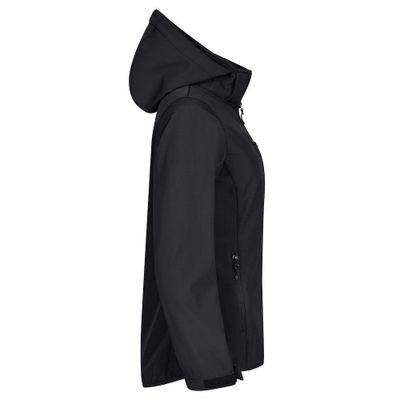 Clique Classic Softshell Hoody Softshelljacka Dam Svart
