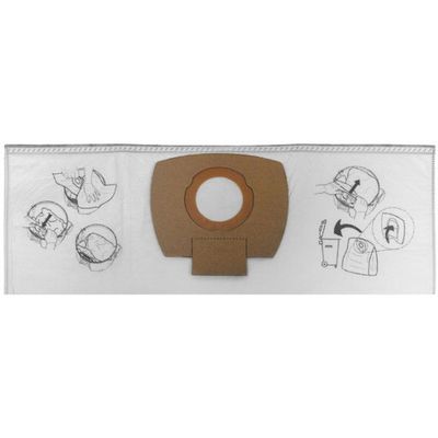 Makita P-72899 Dammsugarpåse fleece 5-pack (VC2010L/VC2512L/DVC861L)