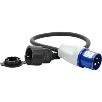 Gelia Adapter Övergångssladd CEE 216-6 till Schuko 0,5 m