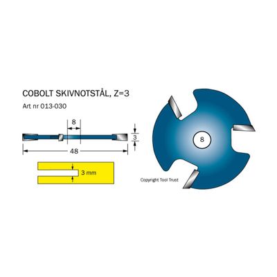 Cobolt Notskiva 3,0 mm D48 Z3
