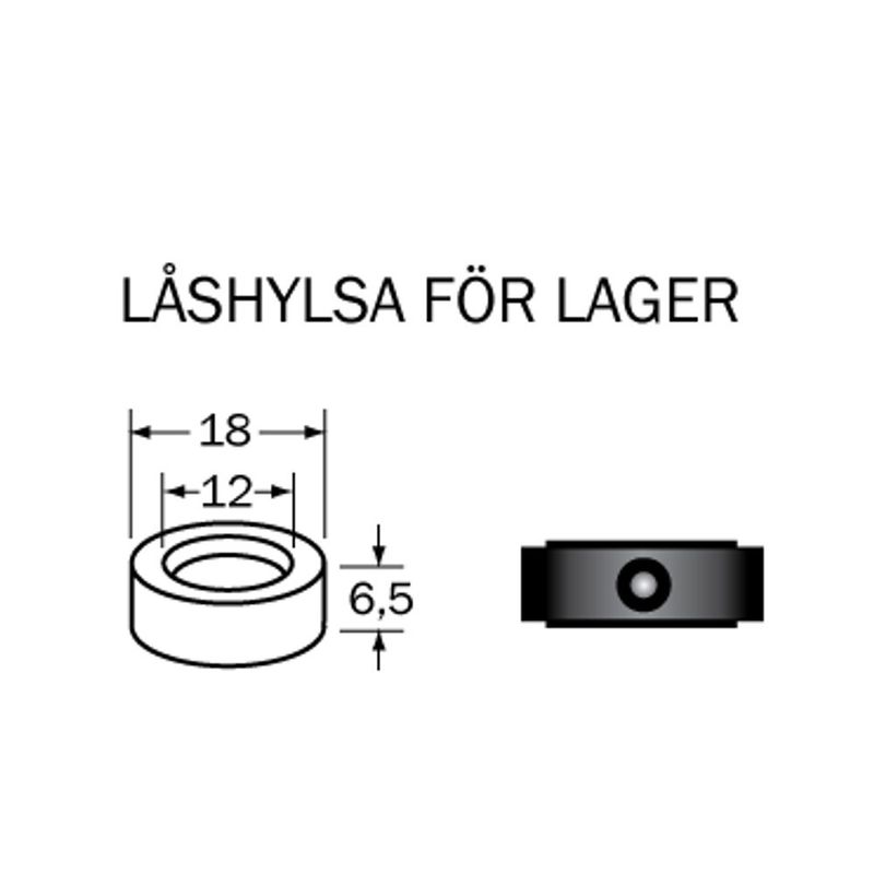 Cobolt LH-1812 Låshylsa 12 x 18 mm