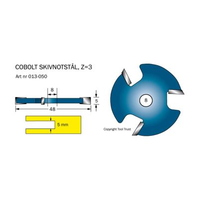 Cobolt Notskiva 5,0 mm D48 Z3