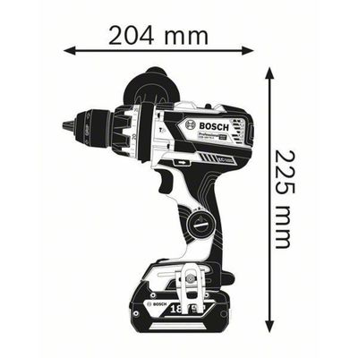 Bosch GSB 18V-110 C Slagborrmaskin 18V L-BOXX (utan batteri)