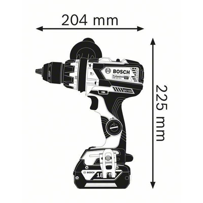 Bosch GSB 18V-110 C Slagborrmaskin 18V L-BOXX (utan batteri)