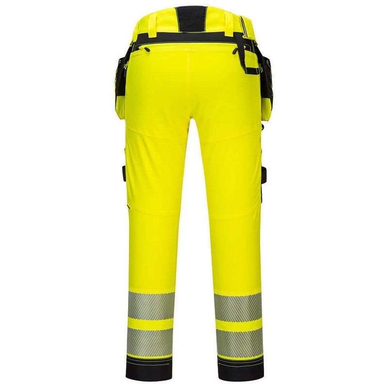 Portwest DX442 Varselbyxa Hi-Vis KL2 4-vägsstretch Gul/Svart