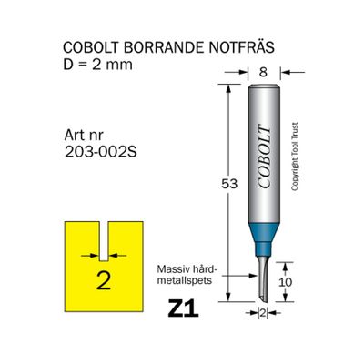 Cobolt Notfräs D2 L10 S8