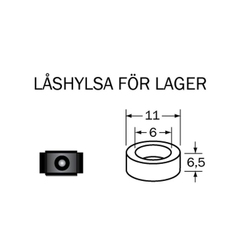 Cobolt LH-116 Låshylsa 11 x 6 x 6,5 mm