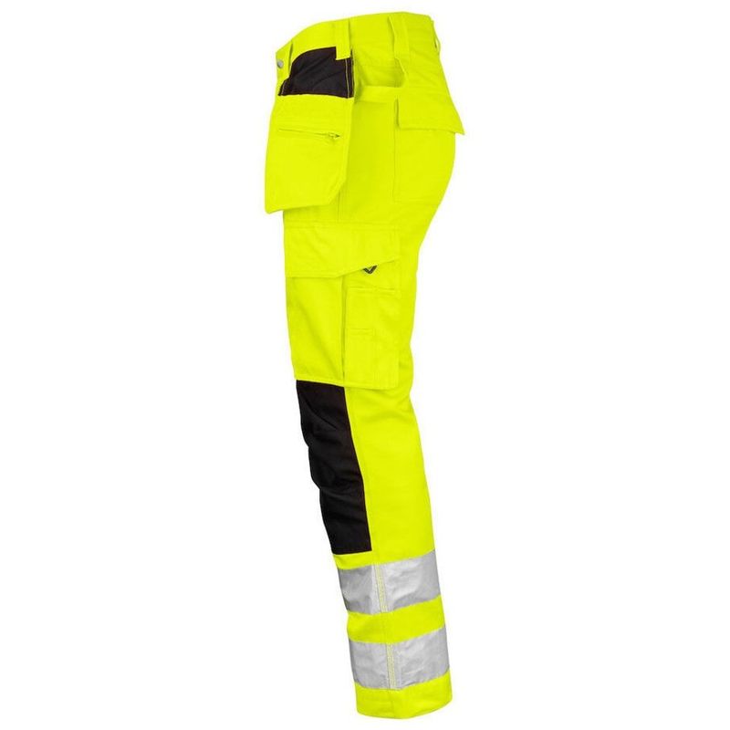 Jobman Varsel Hantverksbyxa 2377 Klass 2 Gul/Svart C62