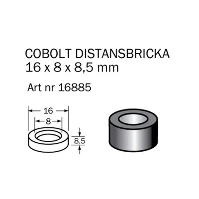 Cobolt Distansring 16x8x8,5 mm
