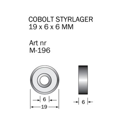 Cobolt Kullager M-196 19x6x6 mm
