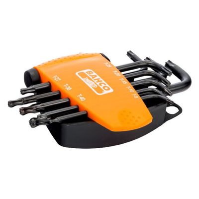Bahco BE-9675 Torxnyckelsats med kula T9-40 8-delar