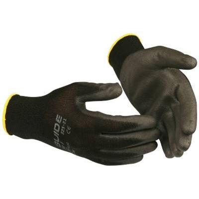 Guide 525 Tunn Arbetshandske Nylon PU-doppad Stl 10