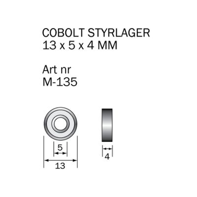 Cobolt Kullager M-135 13x5x4 mm