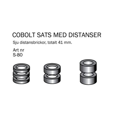 Cobolt Distanssats S-80