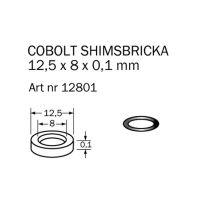 Cobolt Shims-bricka 12,5x8x0,1 mm