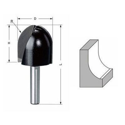 Delver Frisfräs Ø28,6 mm – 28,6x31,8x66, skaft 8 mm