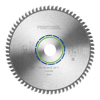 Festool Sågklinga HW 225x2,6x30 TF68 (Aluminium)