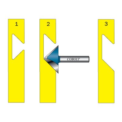 Cobolt Fingergreppsfräs 45° D33 L23 S8
