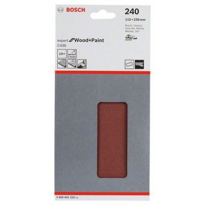 Bosch Slipark C430 115x230mm 14 hål 10st