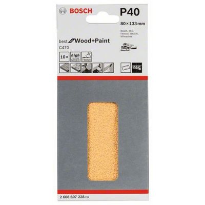 Bosch Planslippapper C470 80x133mm 10st