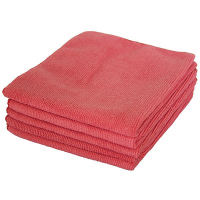 Mikrofiberduk Classic 320x320 mm röd 5-pack