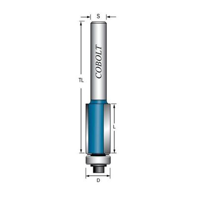 Cobolt Kantfräs D13 L25 S8 med styrlager