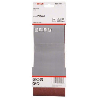 Bosch slipband 100x552 mm BFW K80 3 st