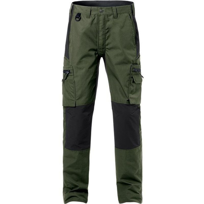 Fristads Servicebyxa stretch 2700 PLW Militärgrön/Svart