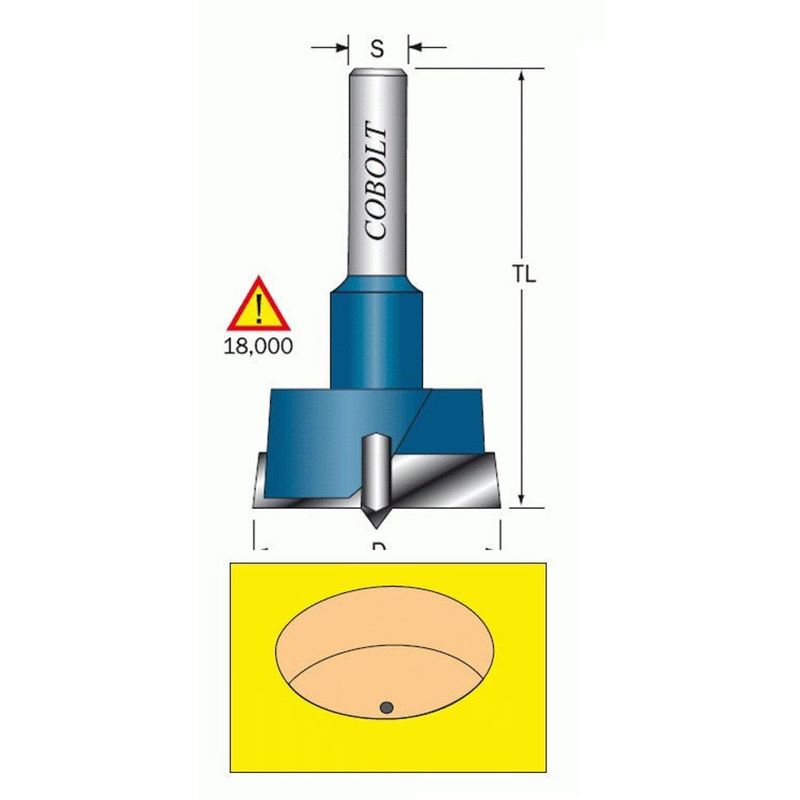 Cobolt HM Kvistborr D15 S8 TL57