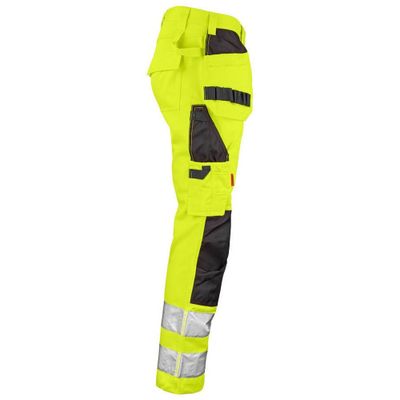 Jobman Varsel Hantverksbyxa 2377 Klass 2 Gul/Svart C58
