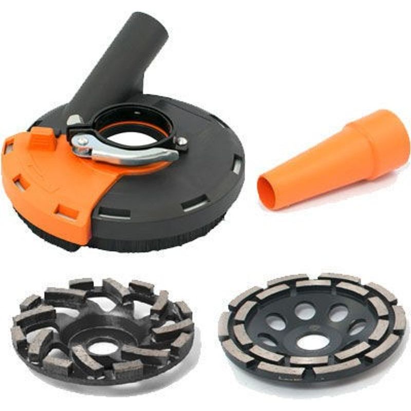 Tebo Cover Dammutsugsset med 2 diamantslipskålar 125 mm 404050