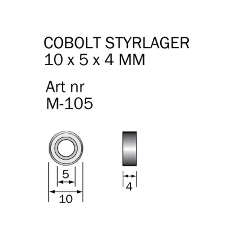 Cobolt Kullager M-105 10x5x4 mm