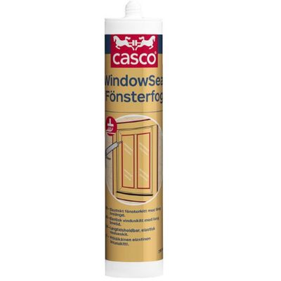 Casco Fönsterkitt CascoSil 5949 vit 275 ml