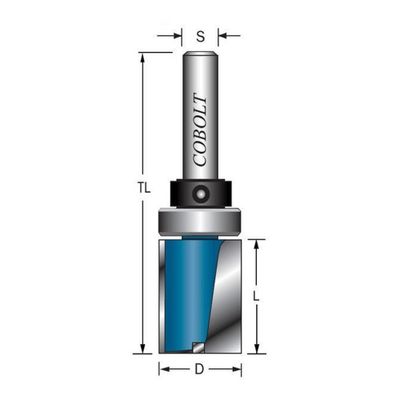 Cobolt Mallfräs D12 L20 TL80 S8